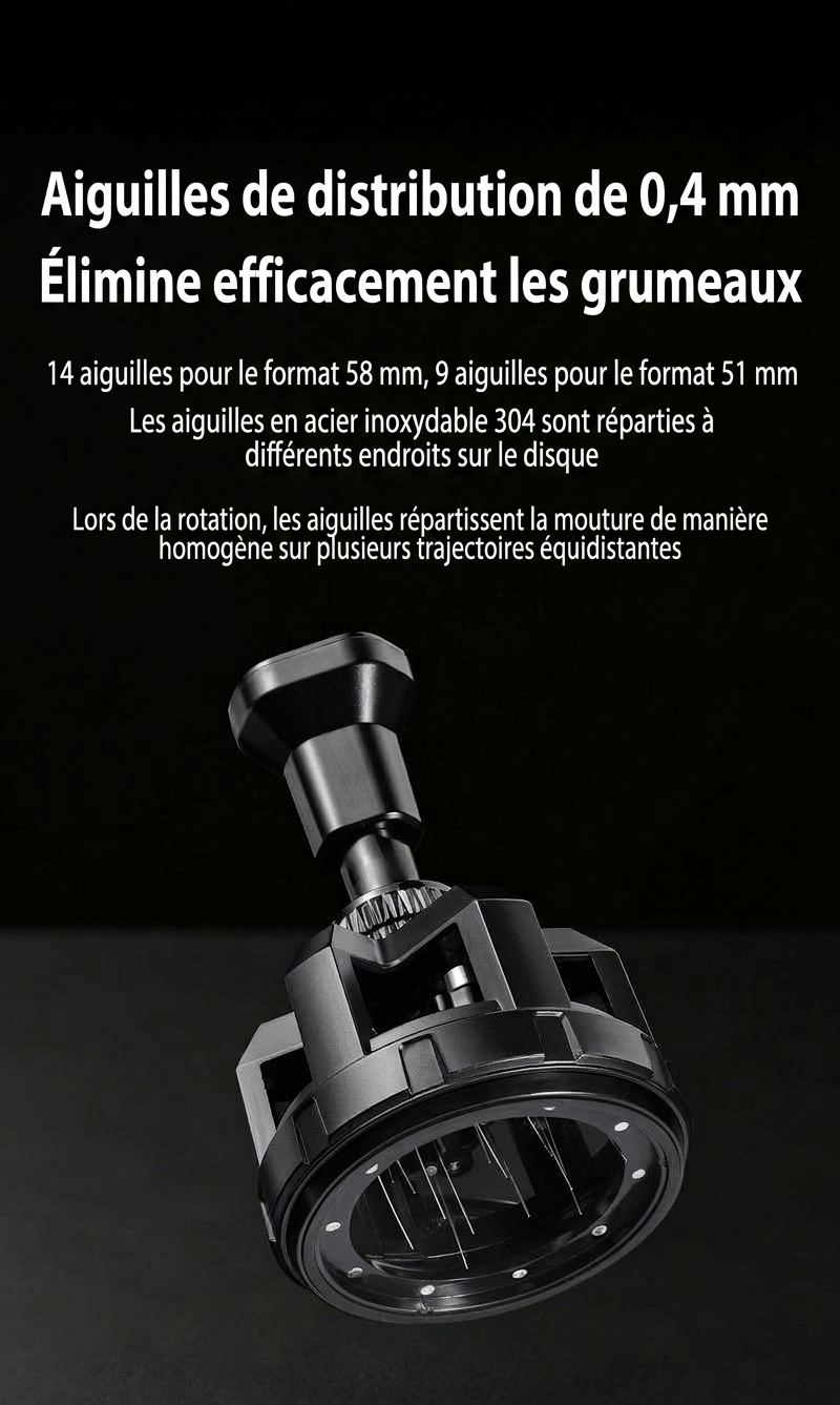 Distributeur de café premium Bincoo et outil WDT pour espresso