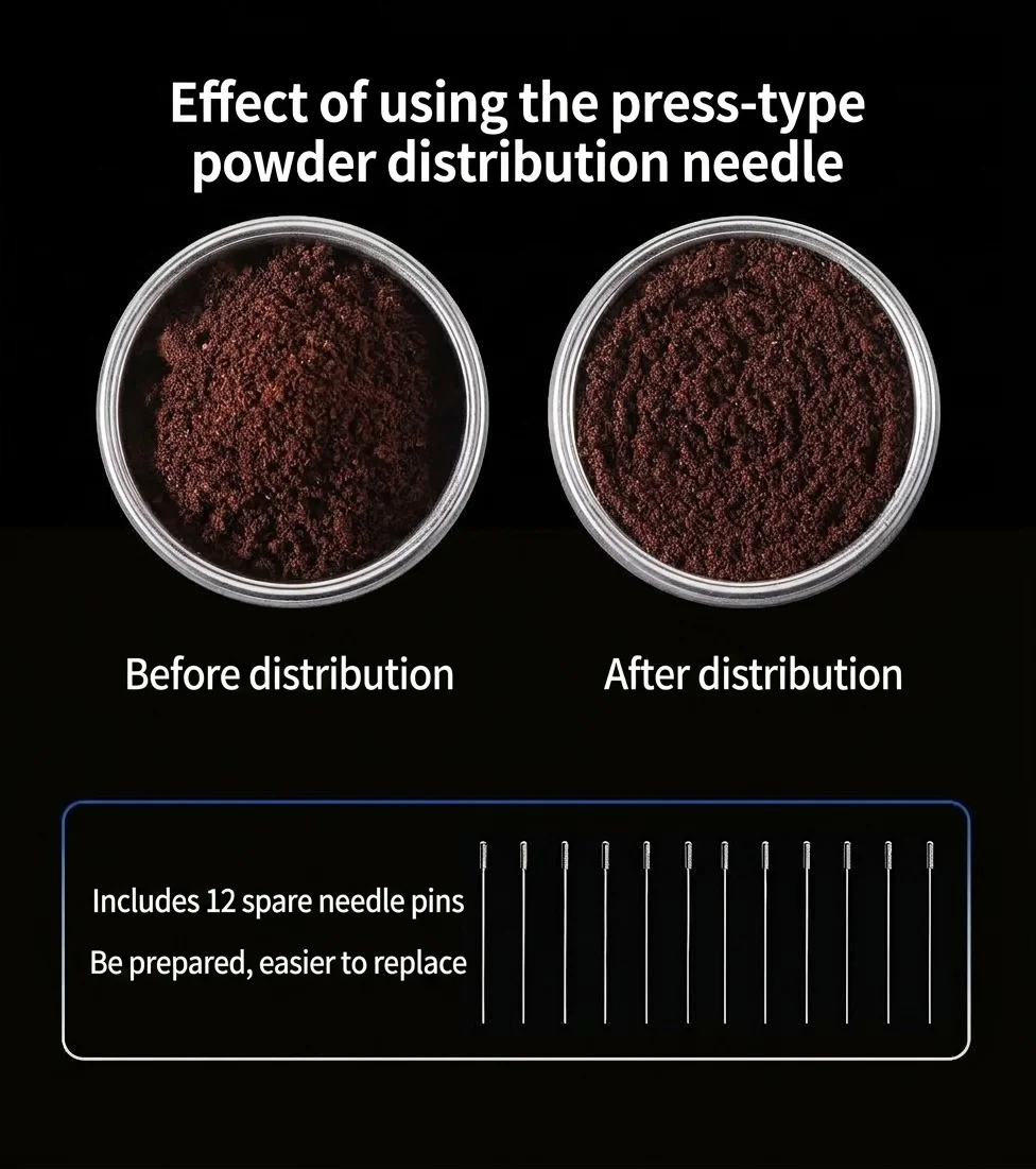 Bincoo Premium Coffee Distributor & WDT Tool for Espresso