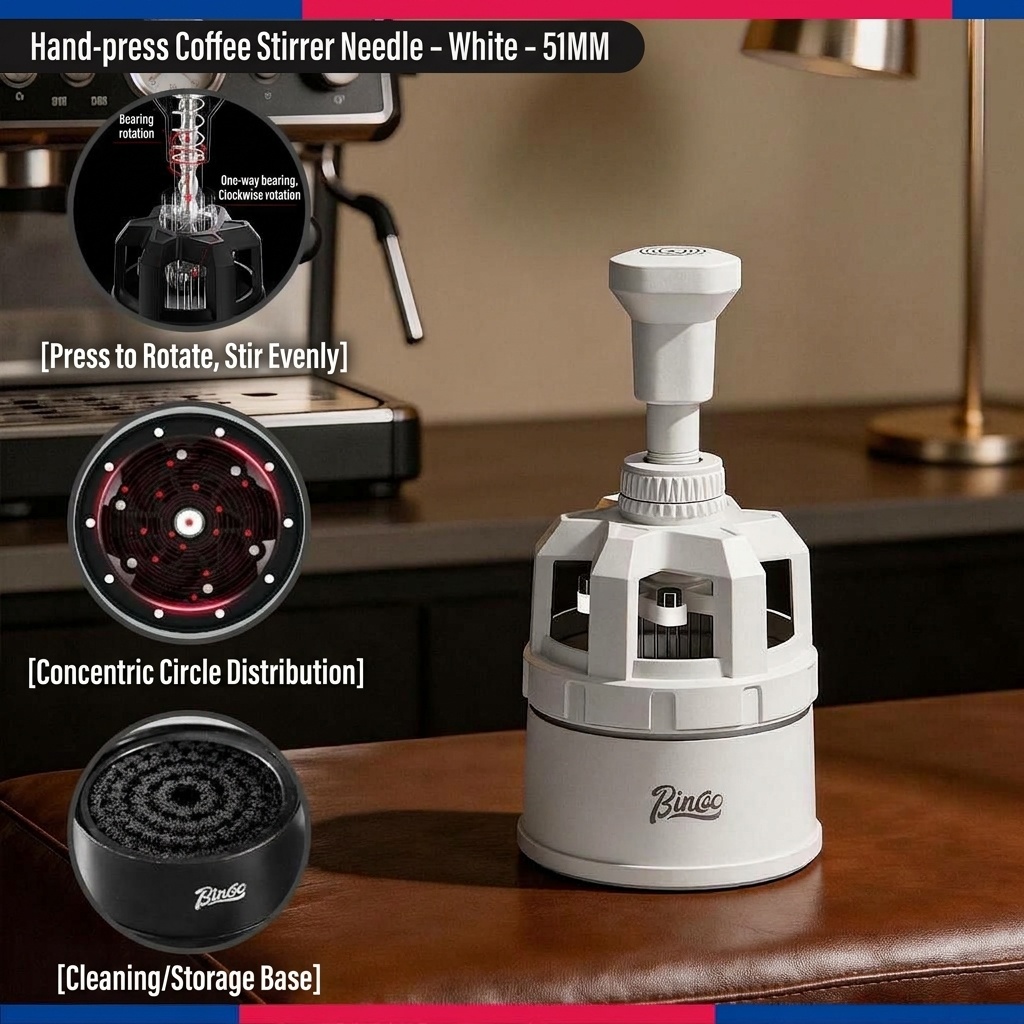 Bincoo Premium Coffee Distributor & WDT Tool for Espresso