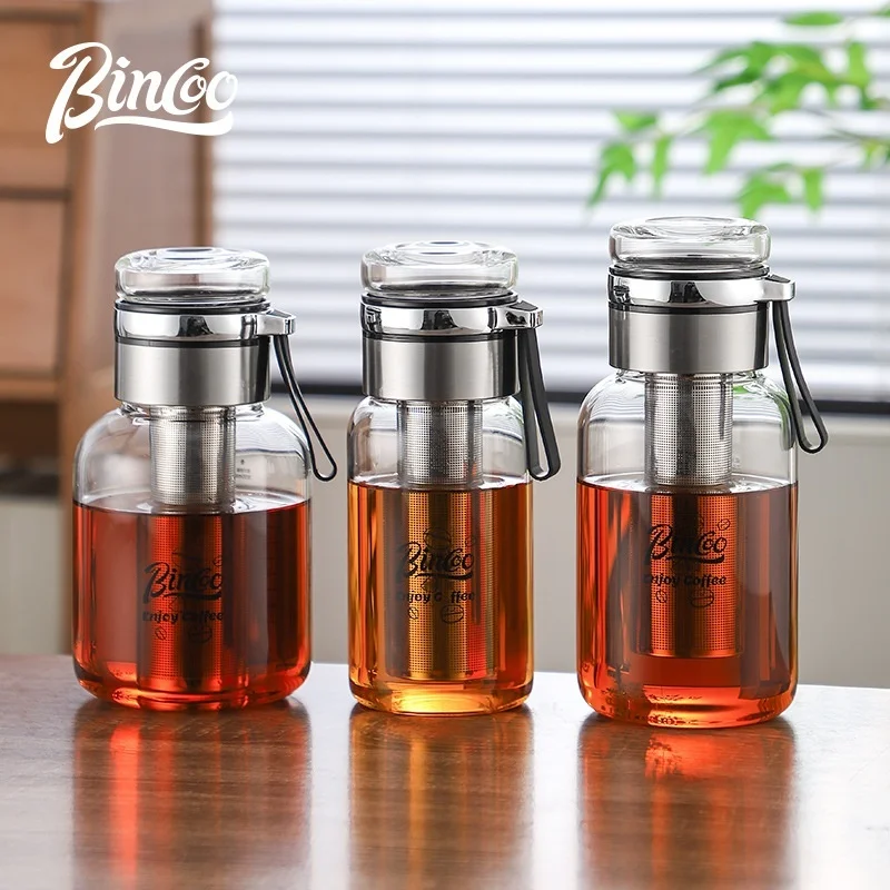 Bincoo Glass Cold Brew Coffee Maker & Tea Infuser Bottle