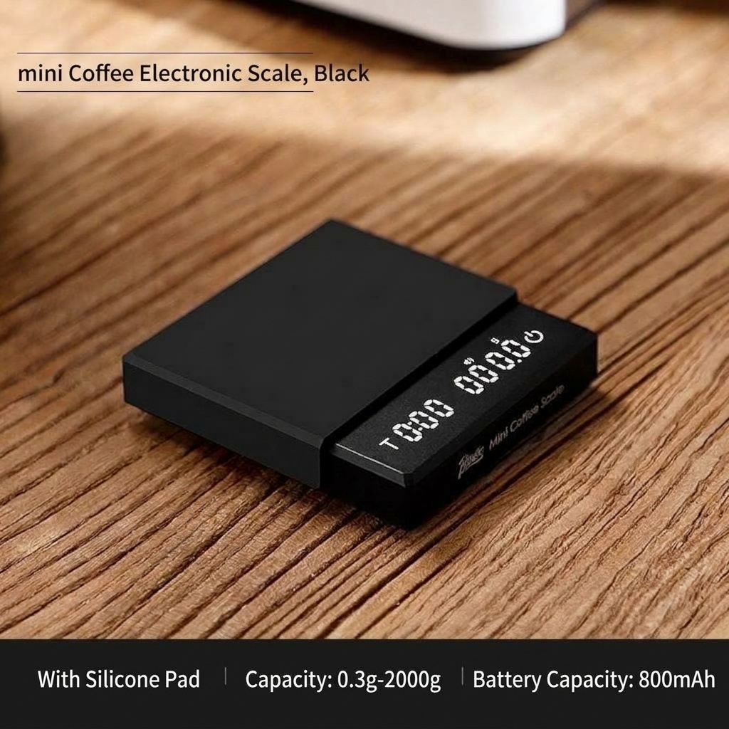 Bincoo Mini Coffee Electronic Scale with Timer & Wood Top