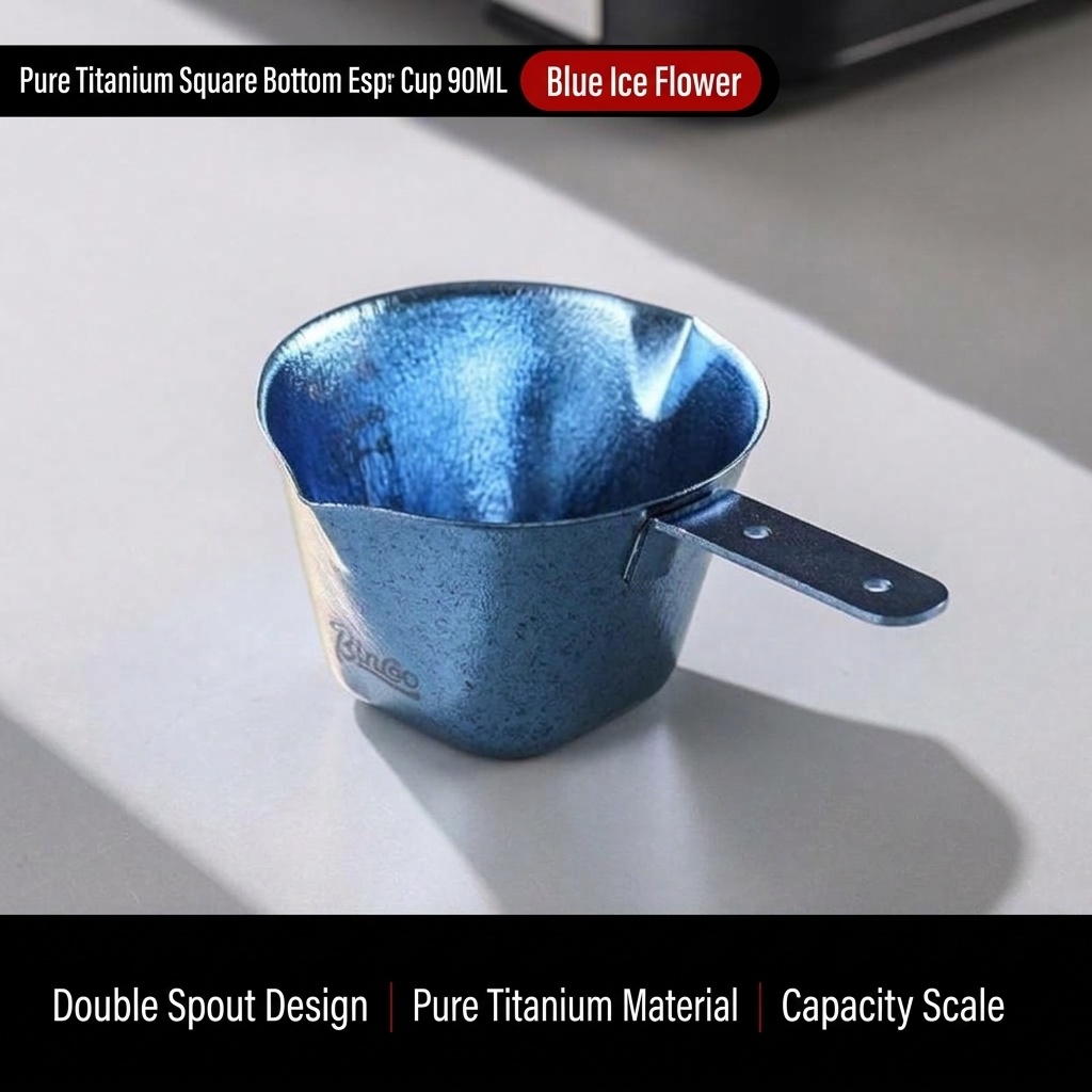 BinCoo Pure Titanium Espresso Measuring Cup - 90ml Coffee Concentrate