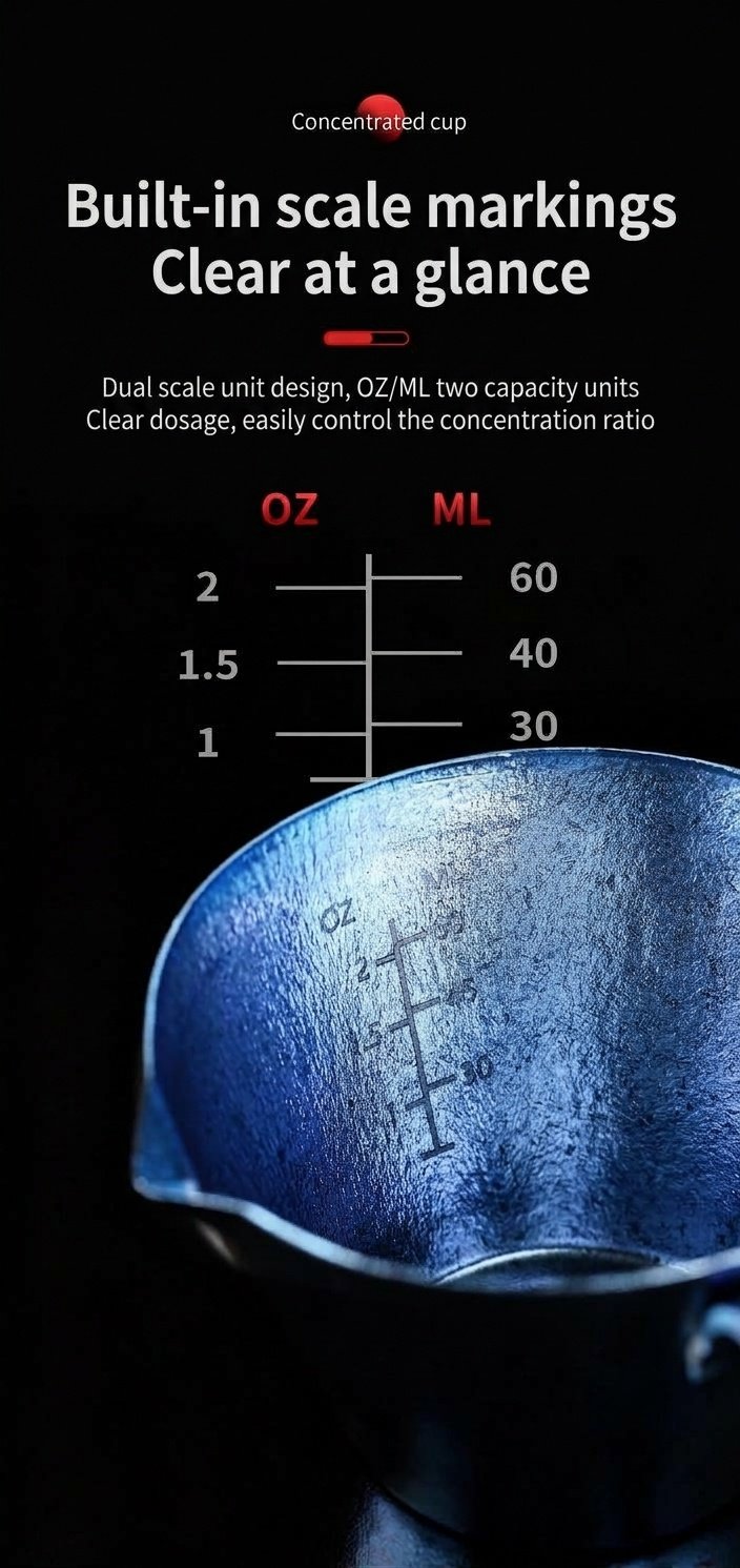 BinCoo Pure Titanium Espresso Measuring Cup - 90ml Coffee Concentrate
