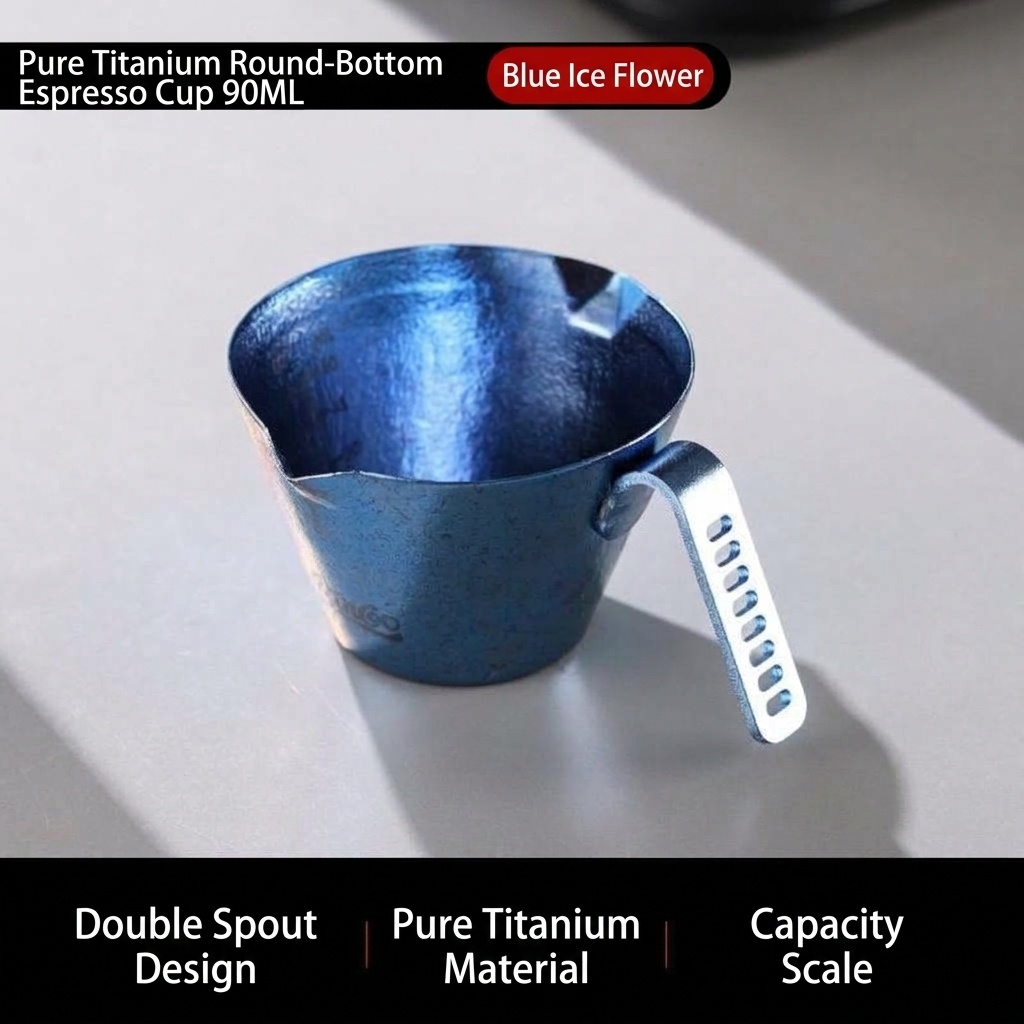 BinCoo Pure Titanium Espresso Measuring Cup - 90ml Coffee Concentrate