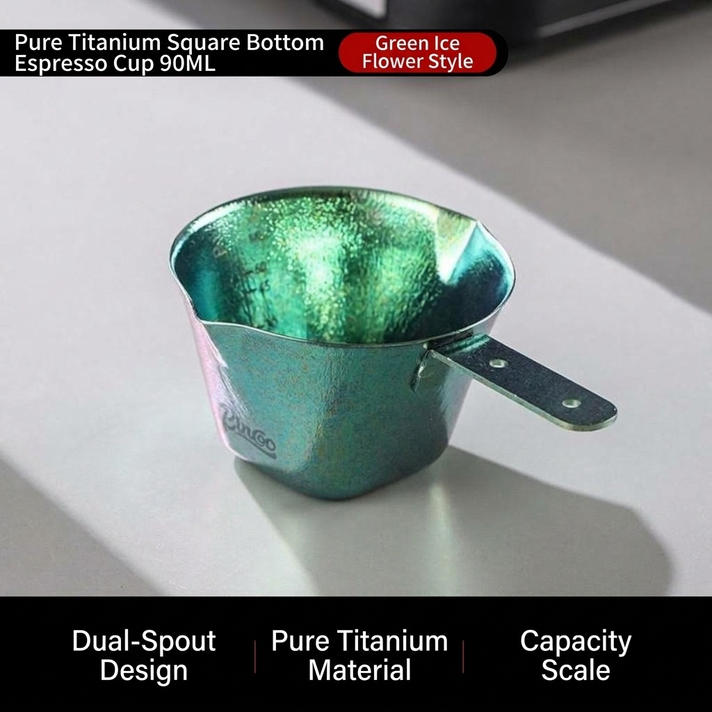BinCoo Pure Titanium Espresso Measuring Cup - 90ml Coffee Concentrate