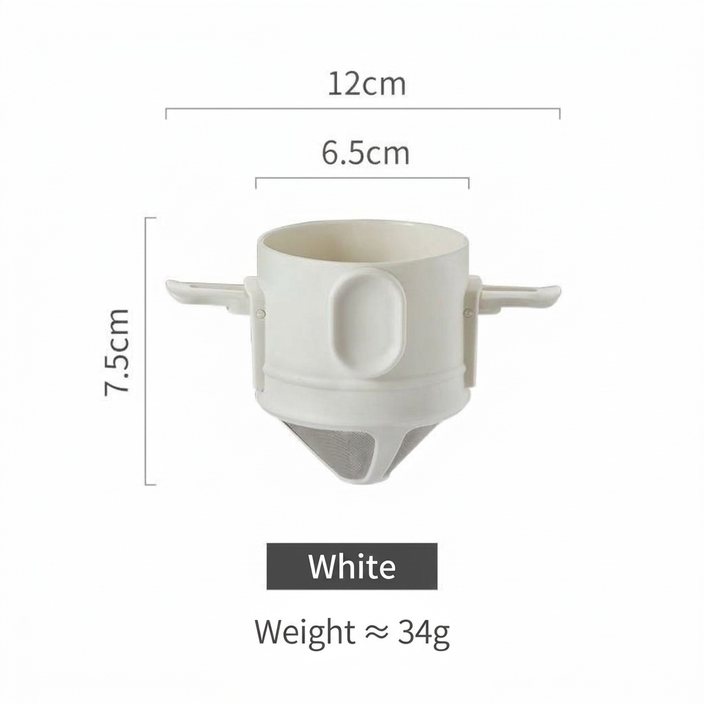 BinCo Portable Stainless Steel Foldable Coffee Dripper Filter