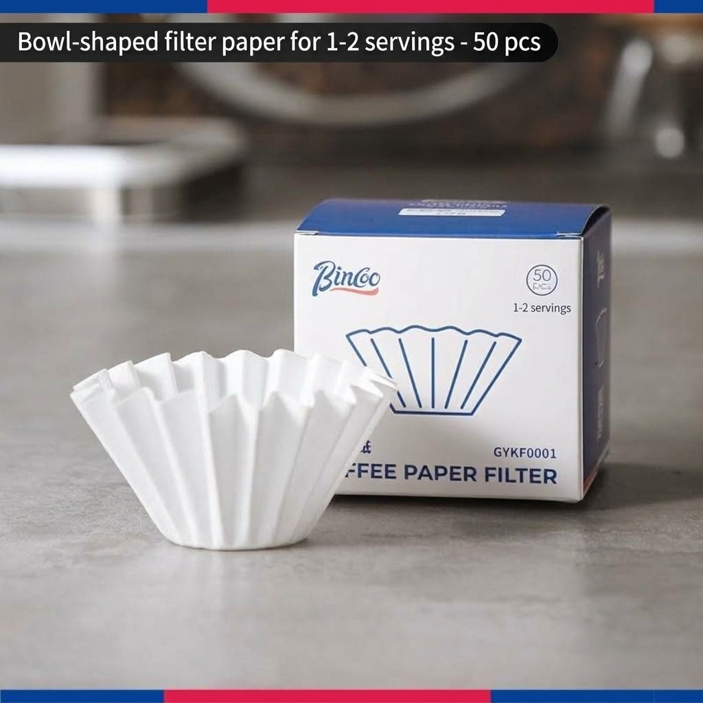 Bincoo Premium Coffee Filters - V-Shape, Bowl, Round & Drip Bag