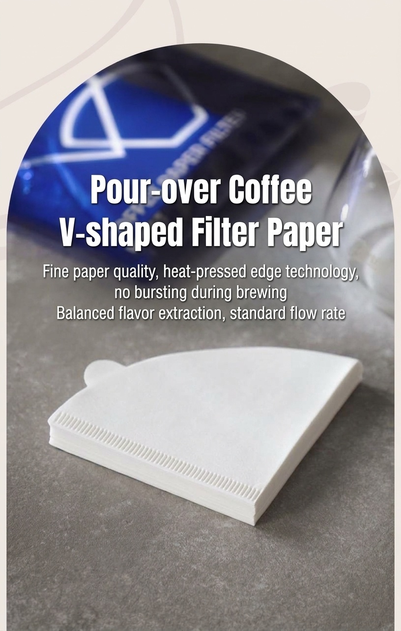 Bincoo Premium Coffee Filters - V-Shape, Bowl, Round & Drip Bag