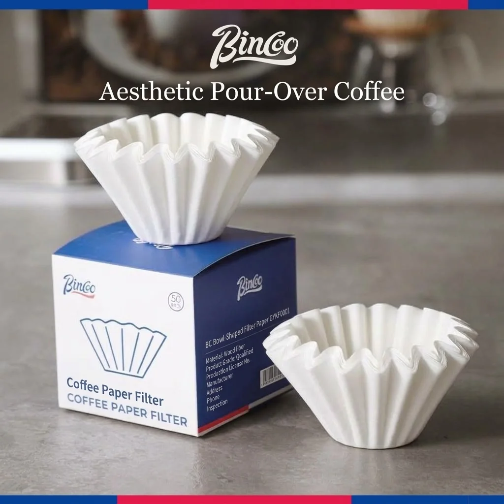 Bincoo Premium Coffee Filters - V-Shape, Bowl, Round & Drip Bag