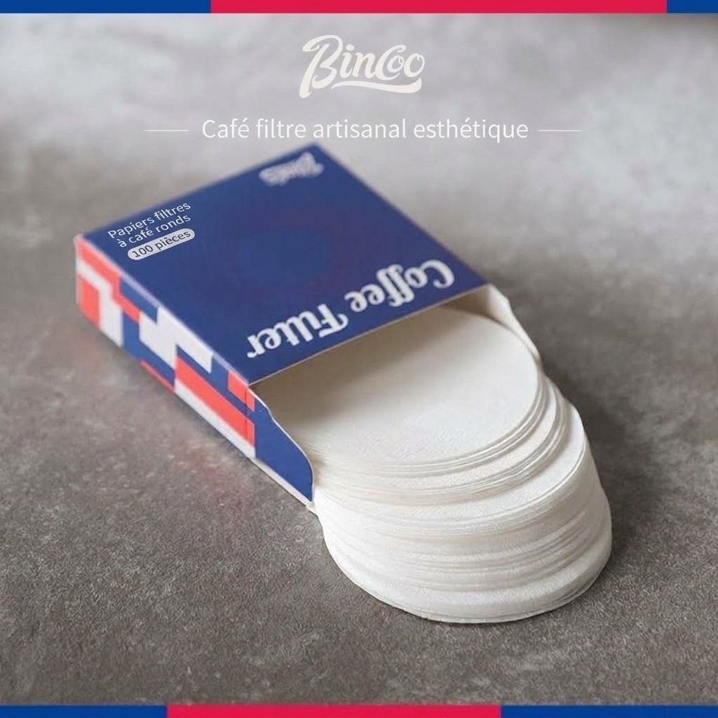 Filtres à café Bincoo Premium - Forme en V, bol, rond et sachet égouttoir