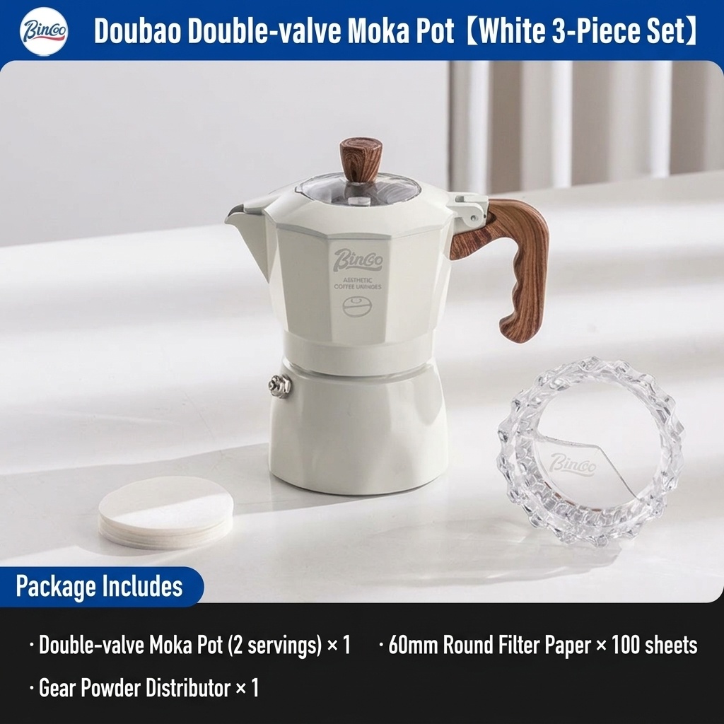 Bincoo Electric Moka Pot Coffee Maker with Heating Base