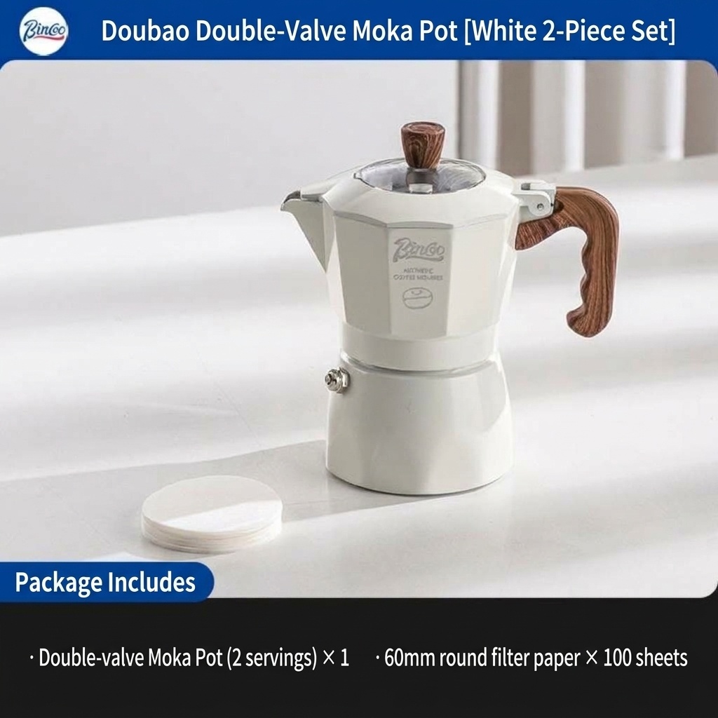 Bincoo Electric Moka Pot Coffee Maker with Heating Base
