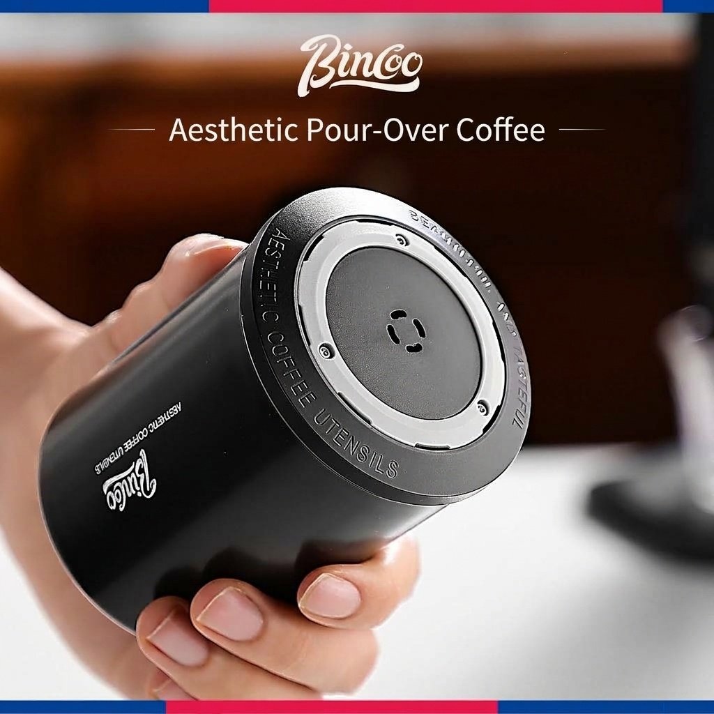 BinCoo Portable Coffee Bean Storage Canister with One-Way Valve
