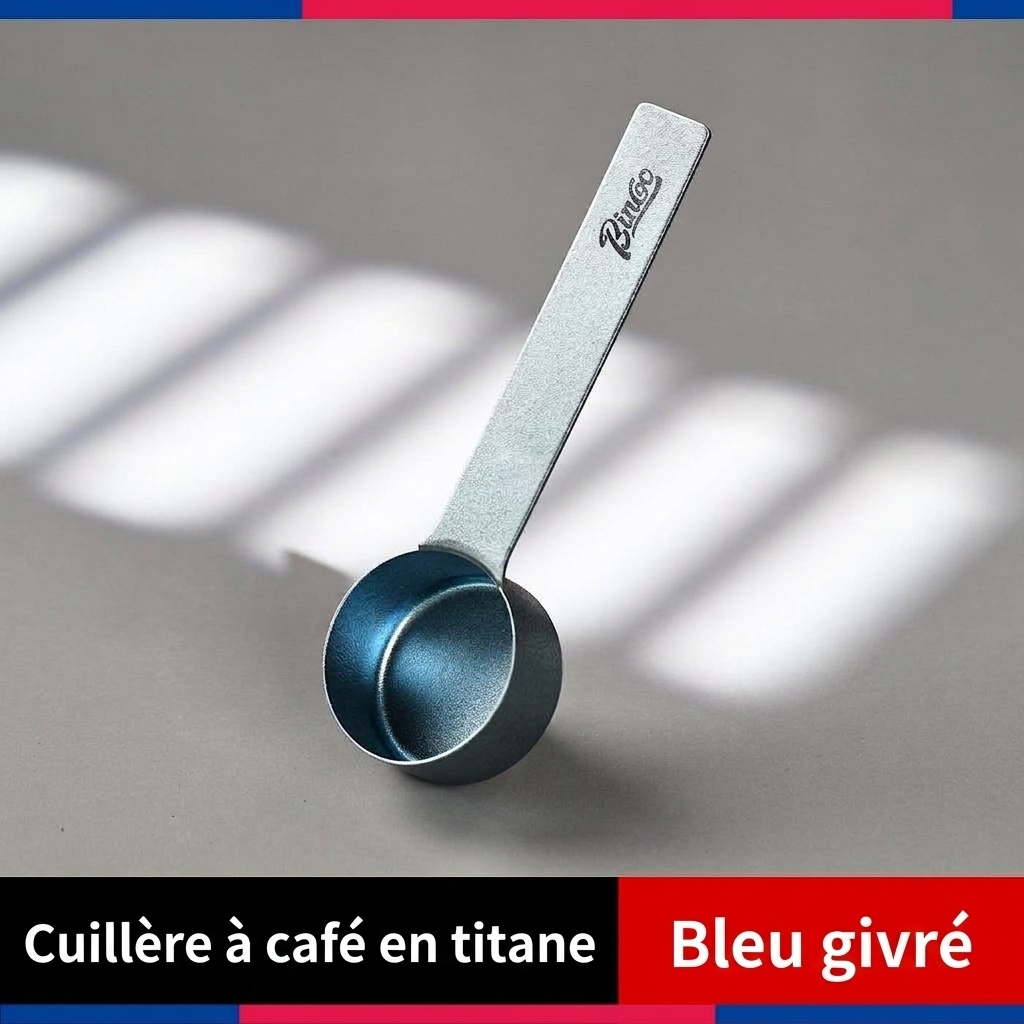 Cuillère doseuse et cuillère à café en titane BinCoo - Multicolore