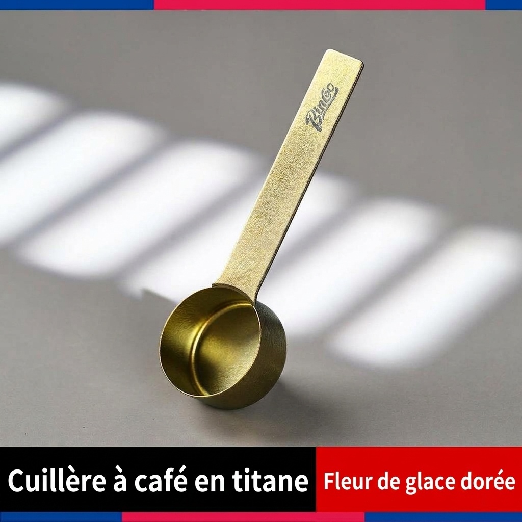 Cuillère doseuse et cuillère à café en titane BinCoo - Multicolore