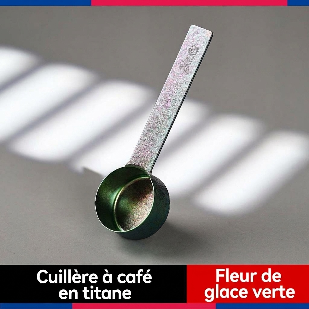 Cuillère doseuse et cuillère à café en titane BinCoo - Multicolore