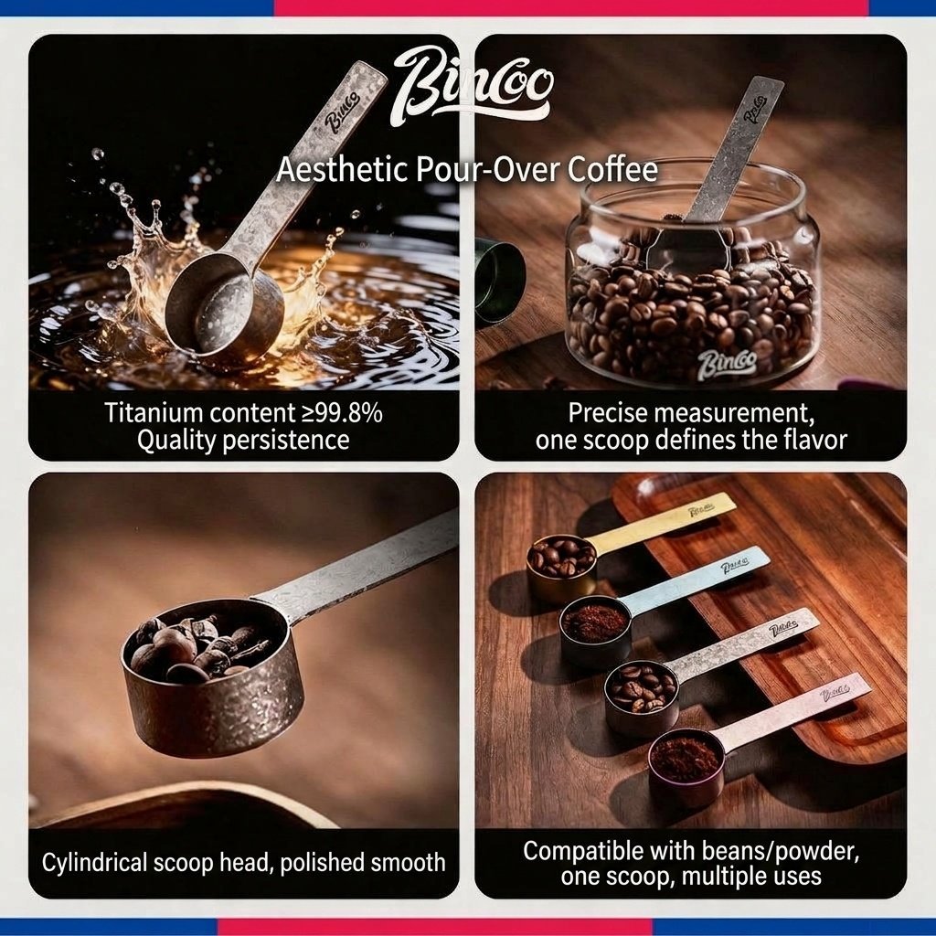 BinCoo Titanium Coffee Scoop & Measuring Spoon - Multi-Color