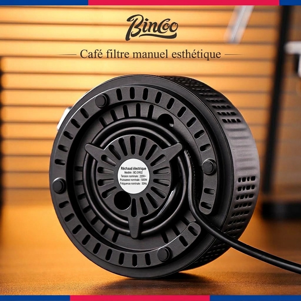 Chauffe-café et plaque chauffante électrique portable Bincoo 500 W