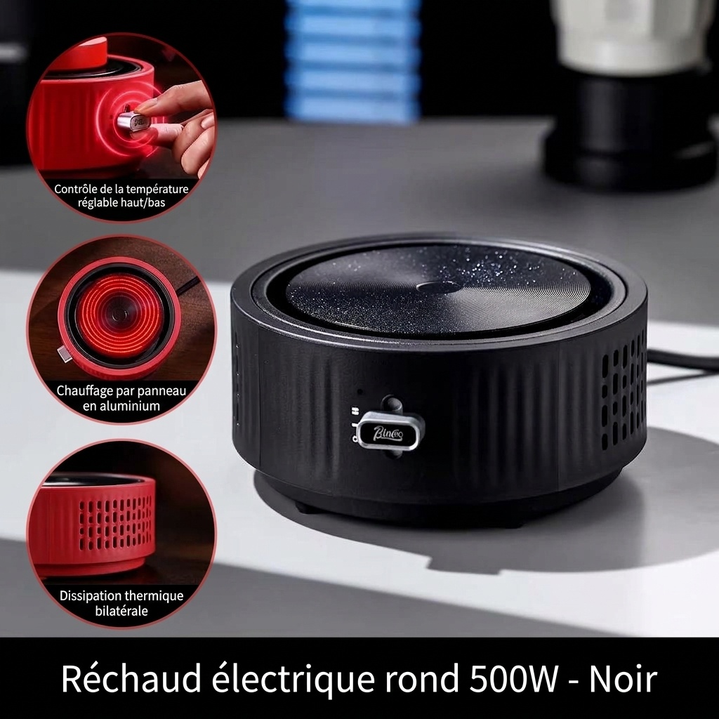 Chauffe-café et plaque chauffante électrique portable Bincoo 500 W