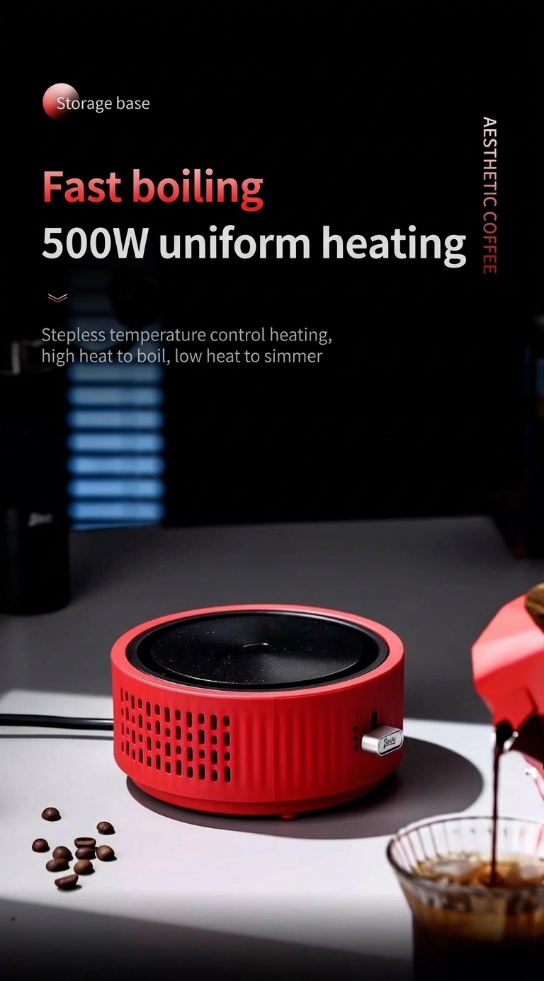 Bincoo Portable Electric Coffee Warmer & Hot Plate 500W