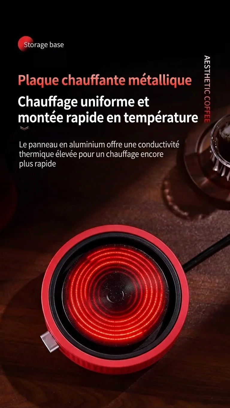 Chauffe-café et plaque chauffante électrique portable Bincoo 500 W