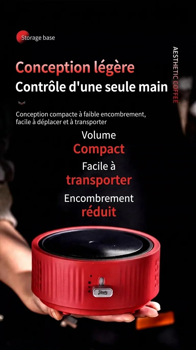 Chauffe-café et plaque chauffante électrique portable Bincoo 500 W