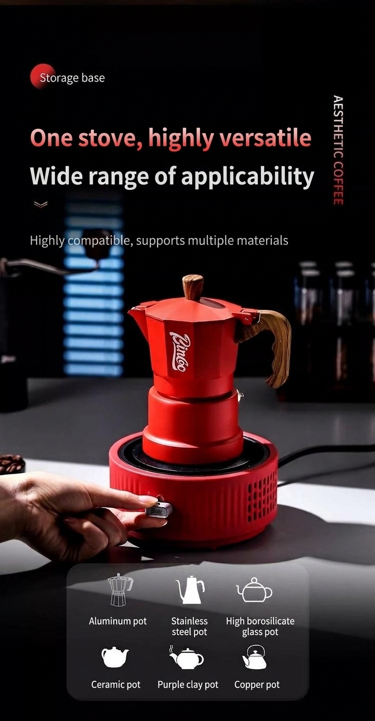 Bincoo Portable Electric Coffee Warmer & Hot Plate 500W