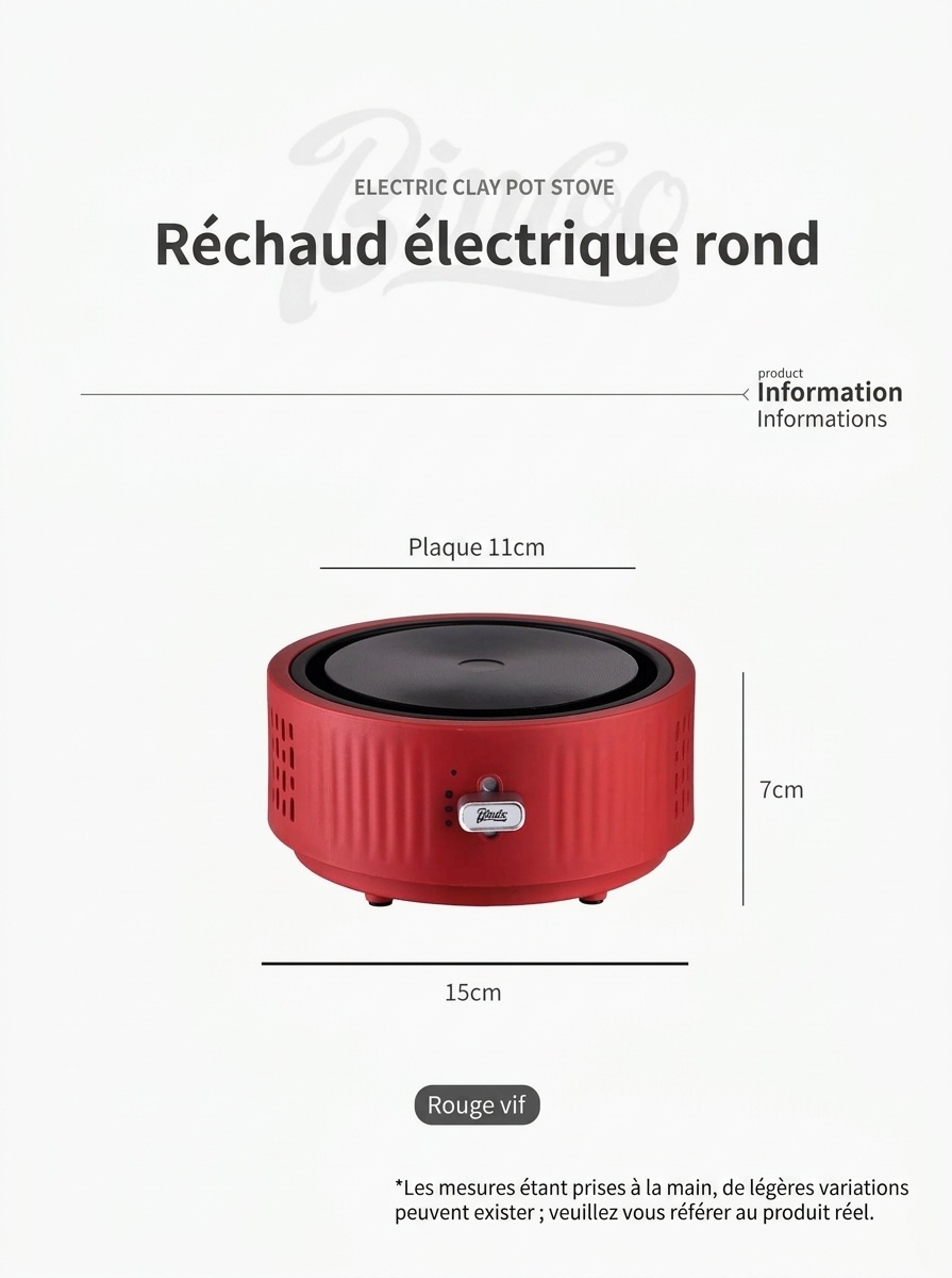 Chauffe-café et plaque chauffante électrique portable Bincoo 500 W