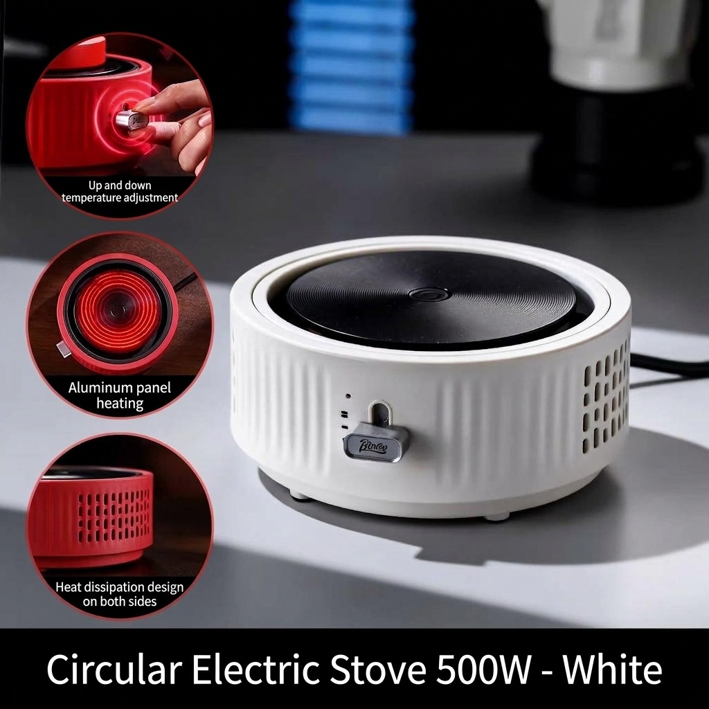Bincoo Portable Electric Coffee Warmer & Hot Plate 500W