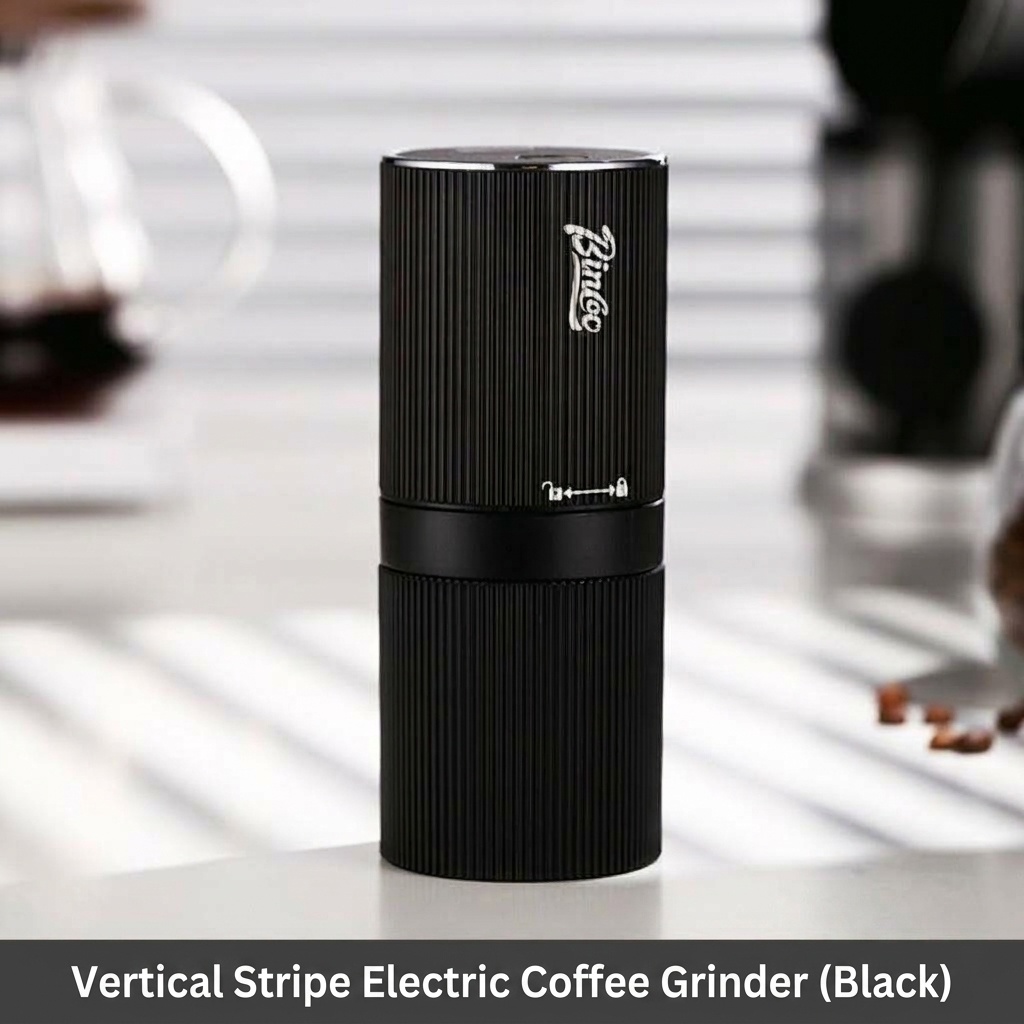 Portable Electric Coffee Grinder with Adjustable Burr & Type-C