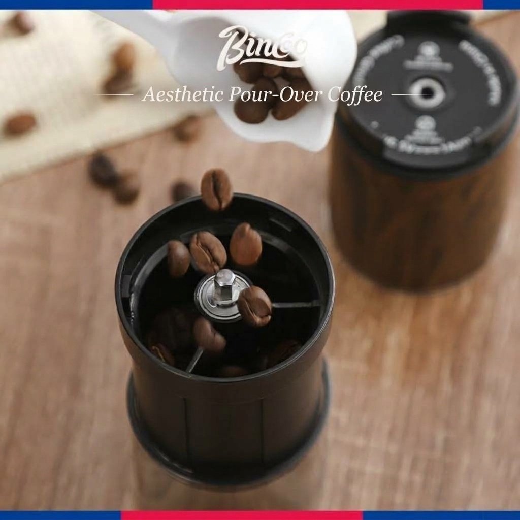 Portable Electric Coffee Grinder with Adjustable Burr & Type-C