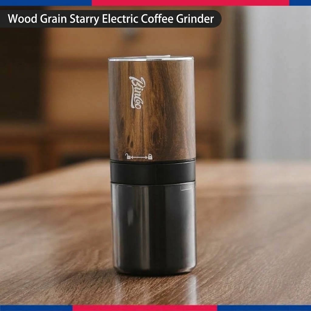 Portable Electric Coffee Grinder with Adjustable Burr & Type-C