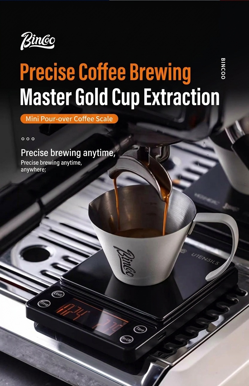 Bincoo Mini Digital Coffee Scale with Timer for Pour Over & Espresso