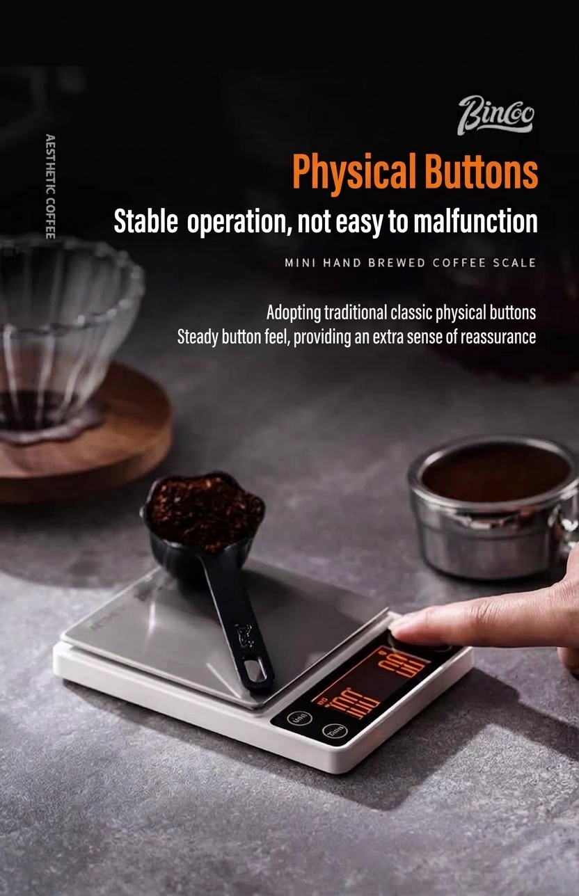 Bincoo Mini Digital Coffee Scale with Timer for Pour Over & Espresso