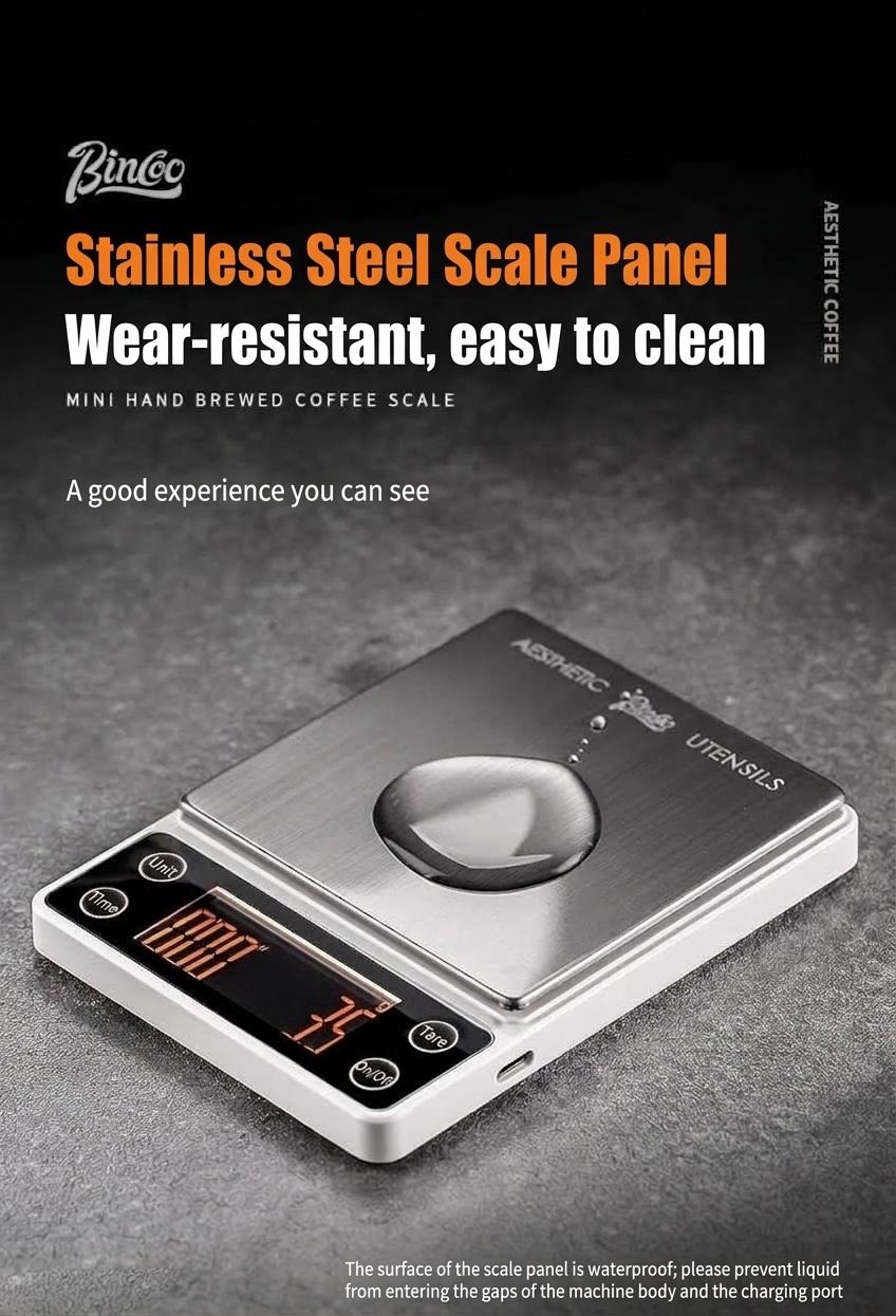 Bincoo Mini Digital Coffee Scale with Timer for Pour Over & Espresso