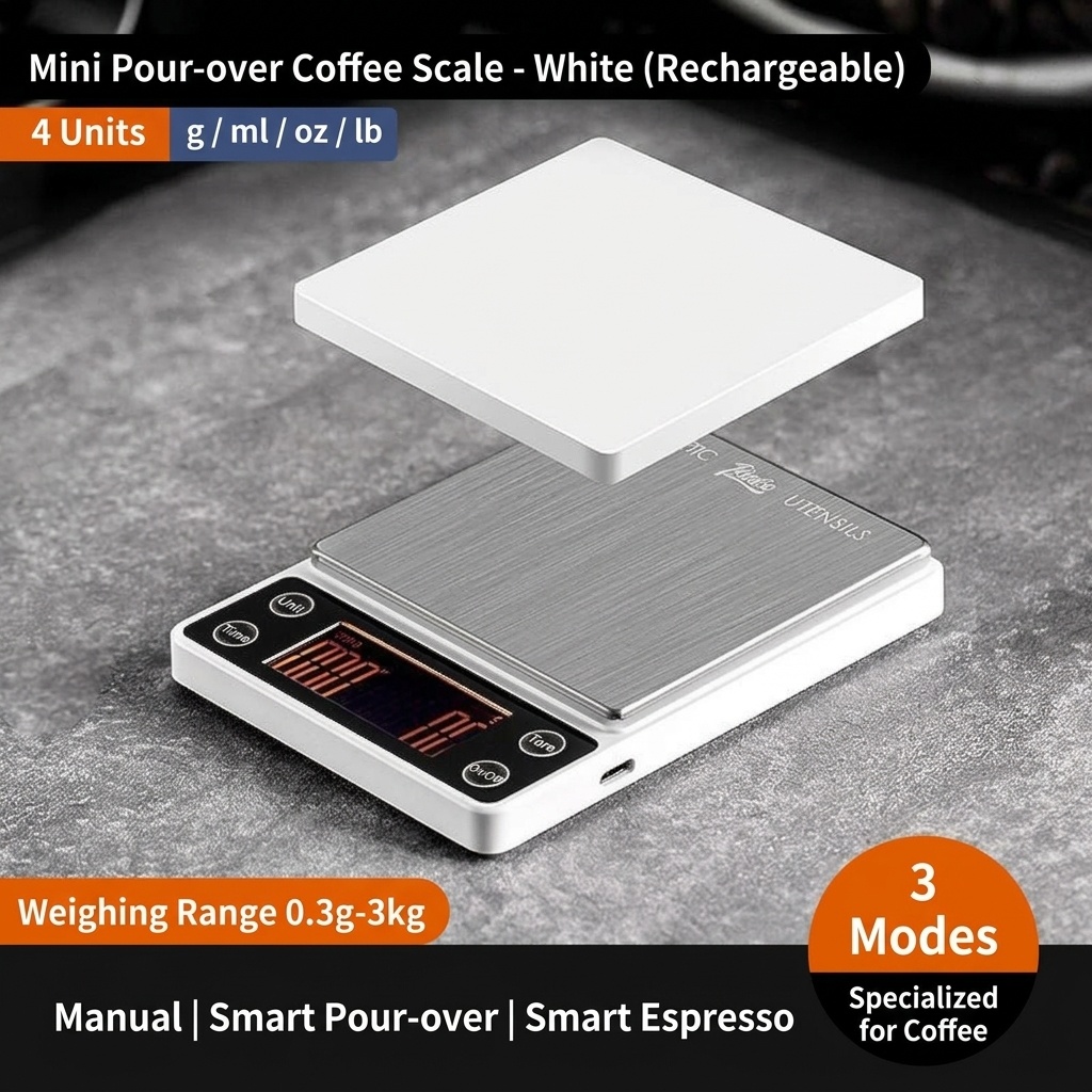 Bincoo Mini Digital Coffee Scale with Timer for Pour Over & Espresso