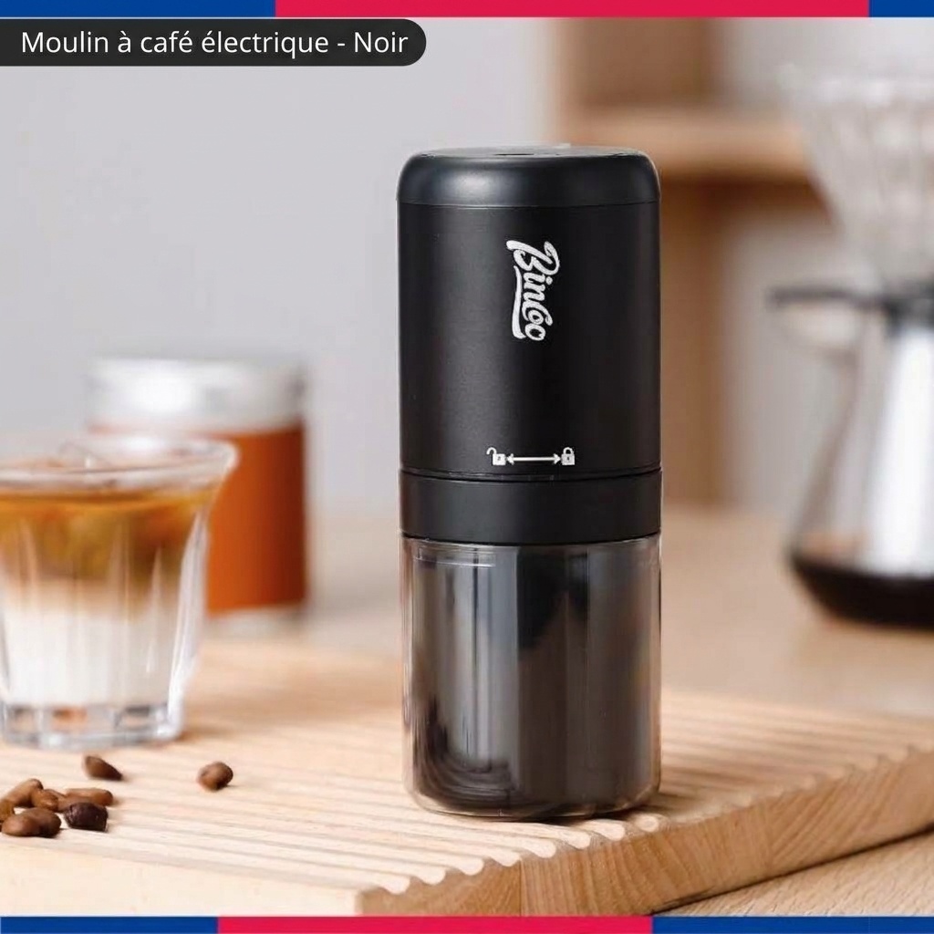 Moulin à café électrique portable Bincoo - Réglages de mouture ajustables