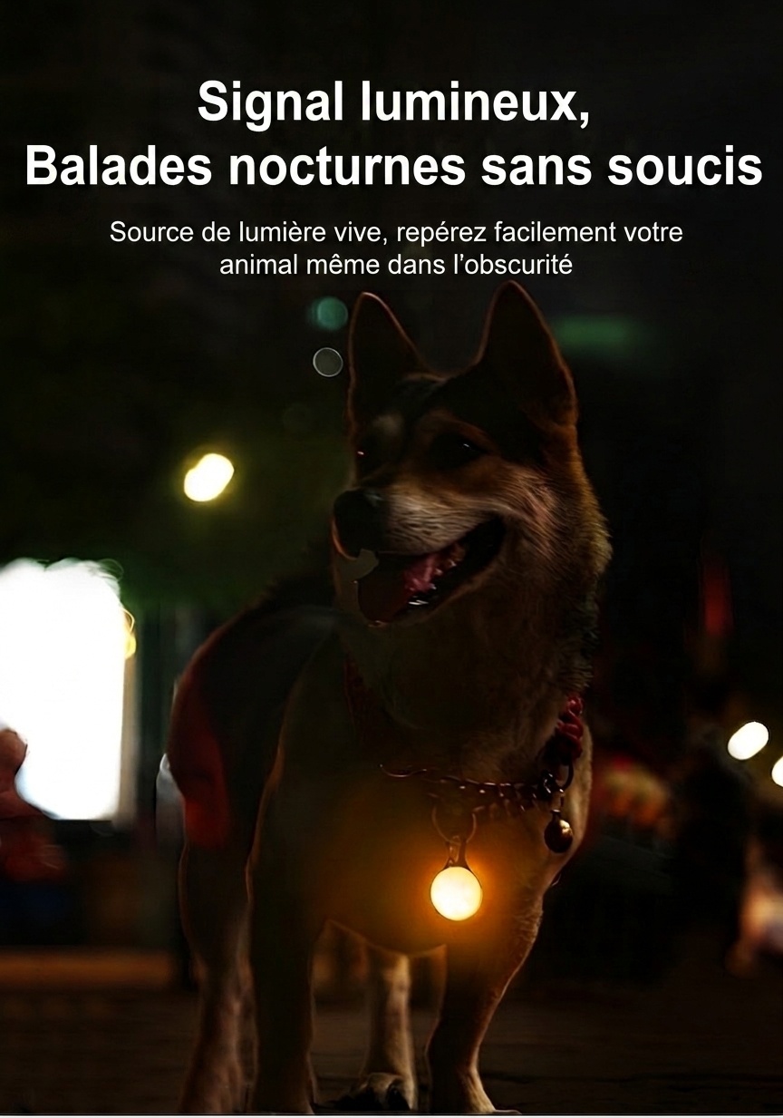 Pet Luminous Safety Pendant - High Visibility LED Dog & Cat Light