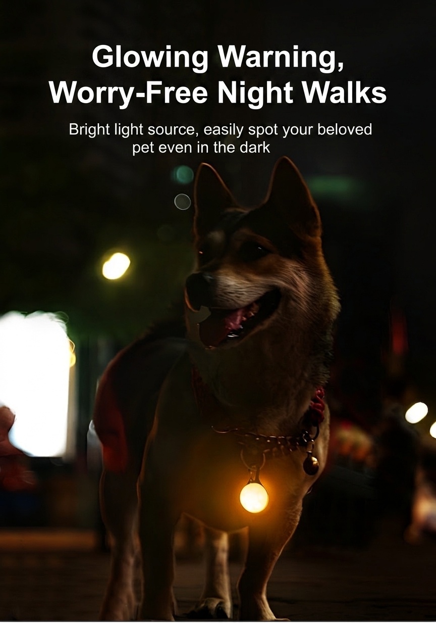 Pet Luminous Safety Pendant - High Visibility LED Dog & Cat Light