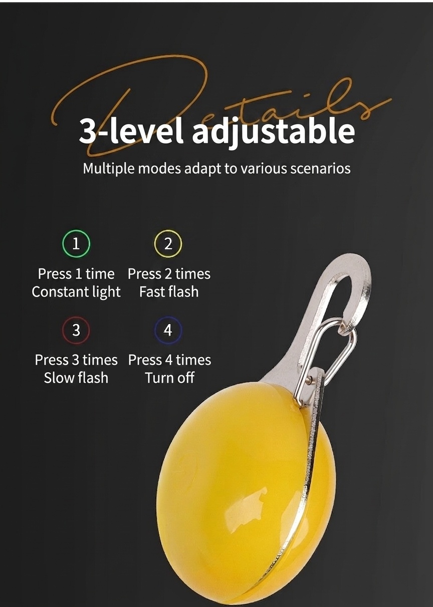 Pet Luminous Safety Pendant - High Visibility LED Dog & Cat Light