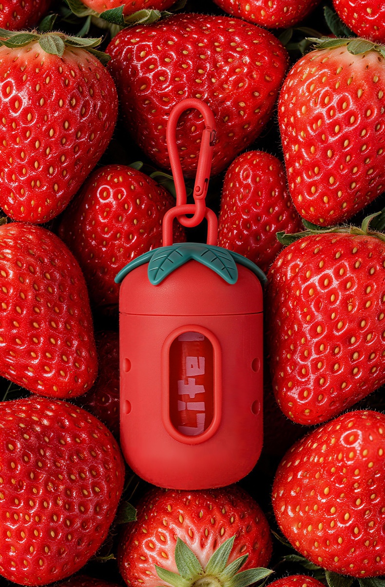 Cute Fruit Pet Poop Bag Dispenser with Carabiner Clip