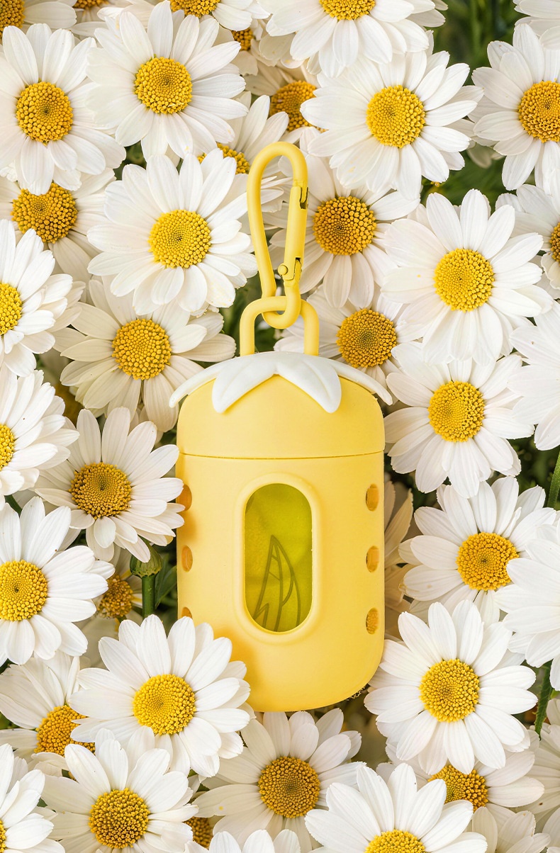 Cute Fruit Pet Poop Bag Dispenser with Carabiner Clip
