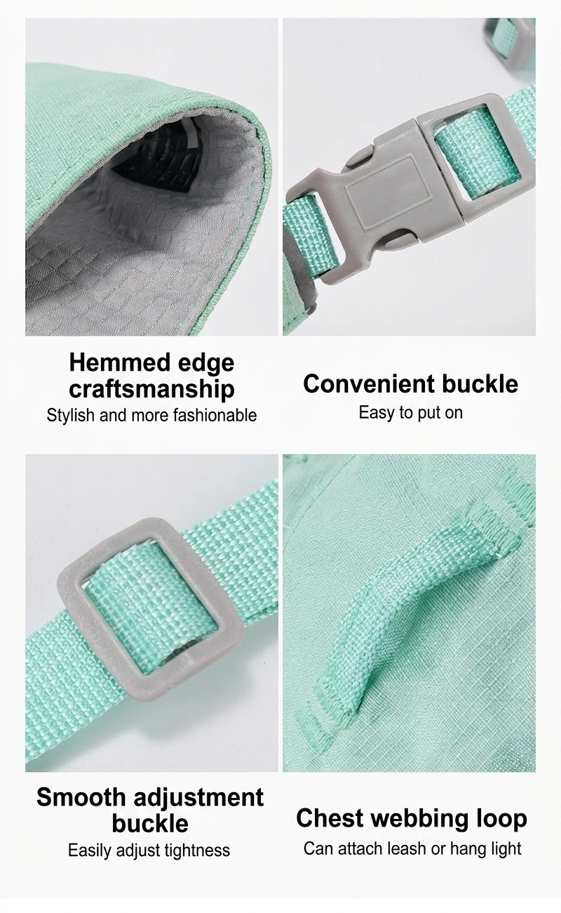 Lightweight Breathable No-Pull Dog Harness with Reflective Trim