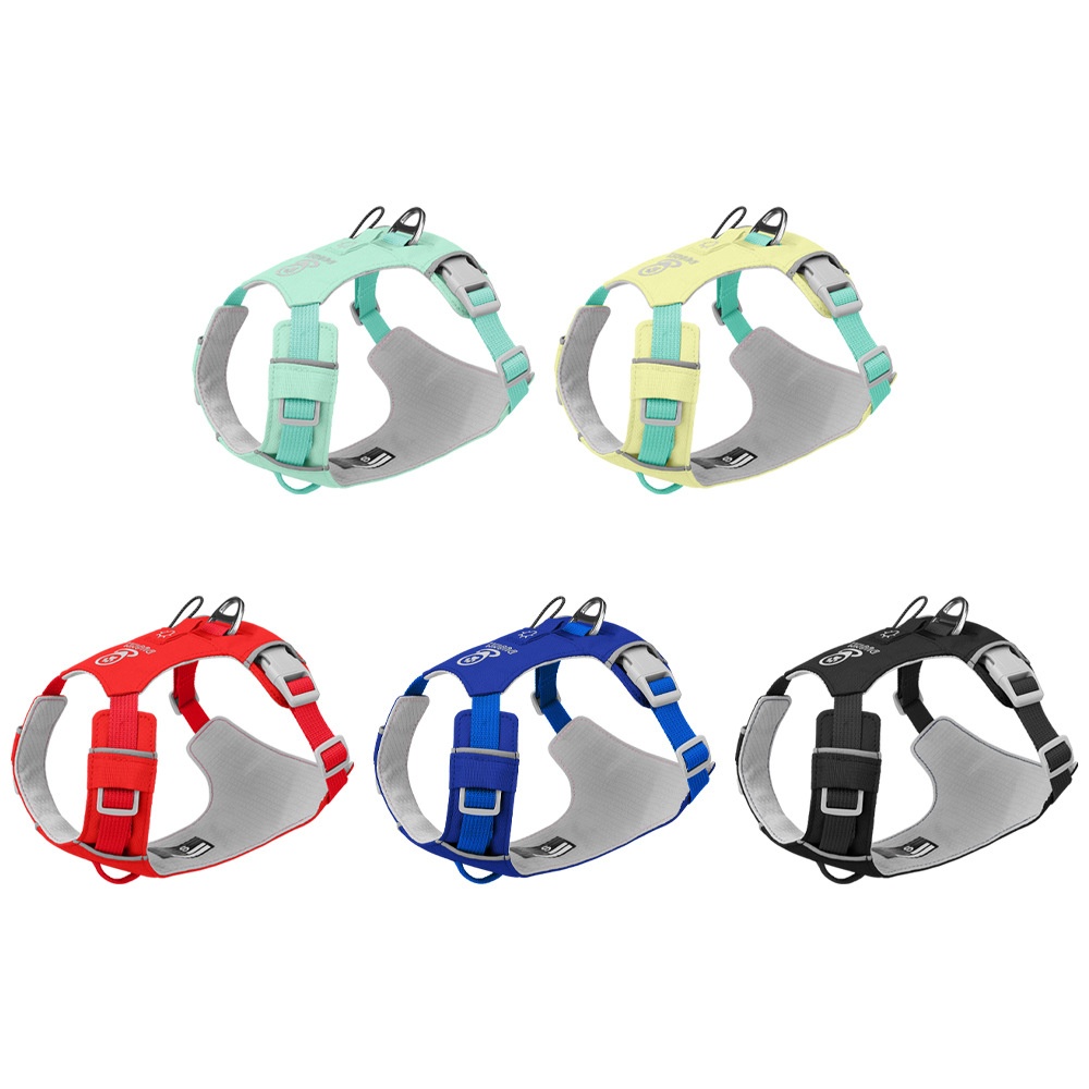 Lightweight Breathable No-Pull Dog Harness with Reflective Trim