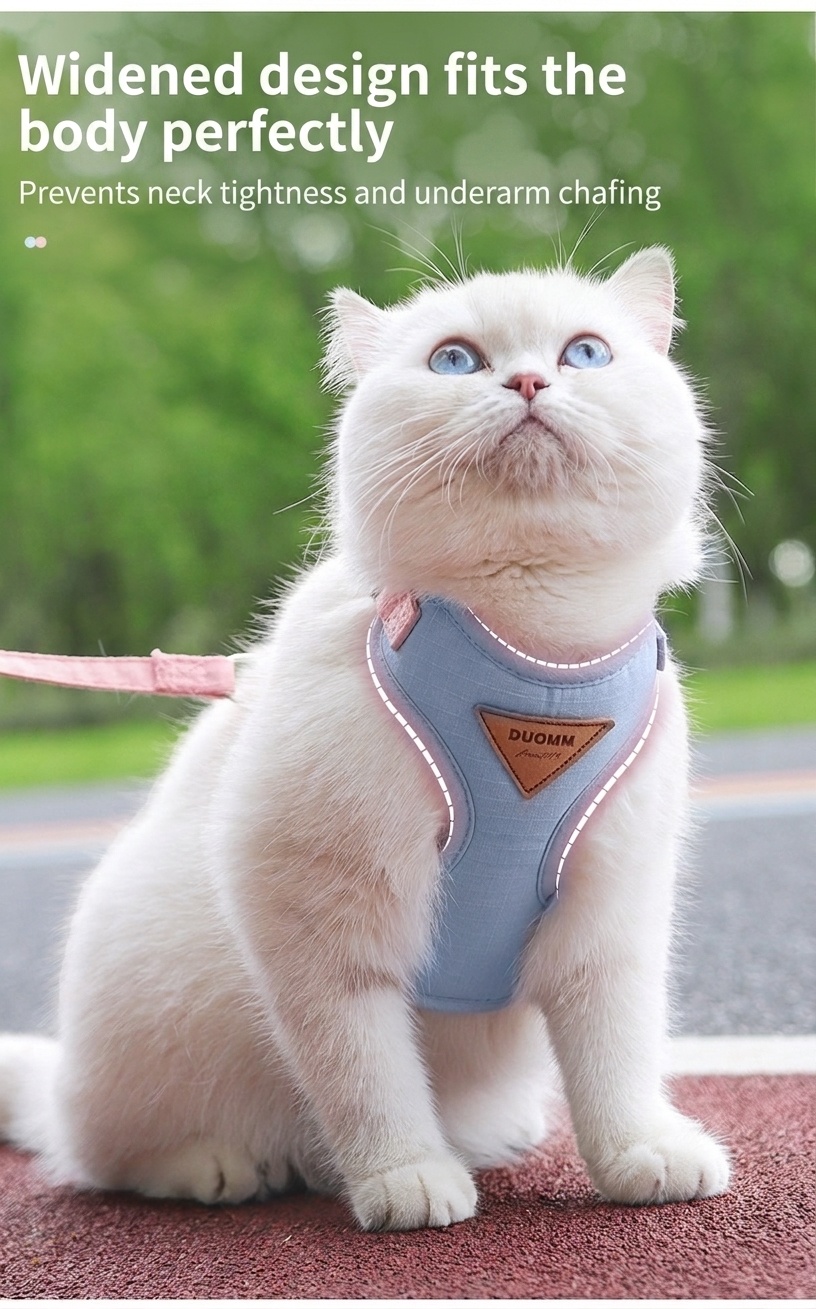 Comfortable Breathable Cat Harness & Leash Set - Escape Proof