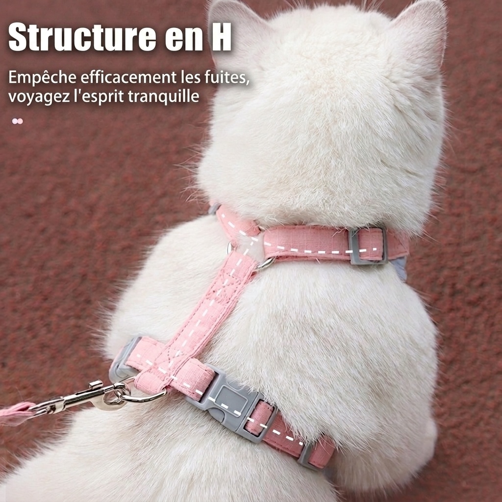 Comfortable Breathable Cat Harness & Leash Set - Escape Proof