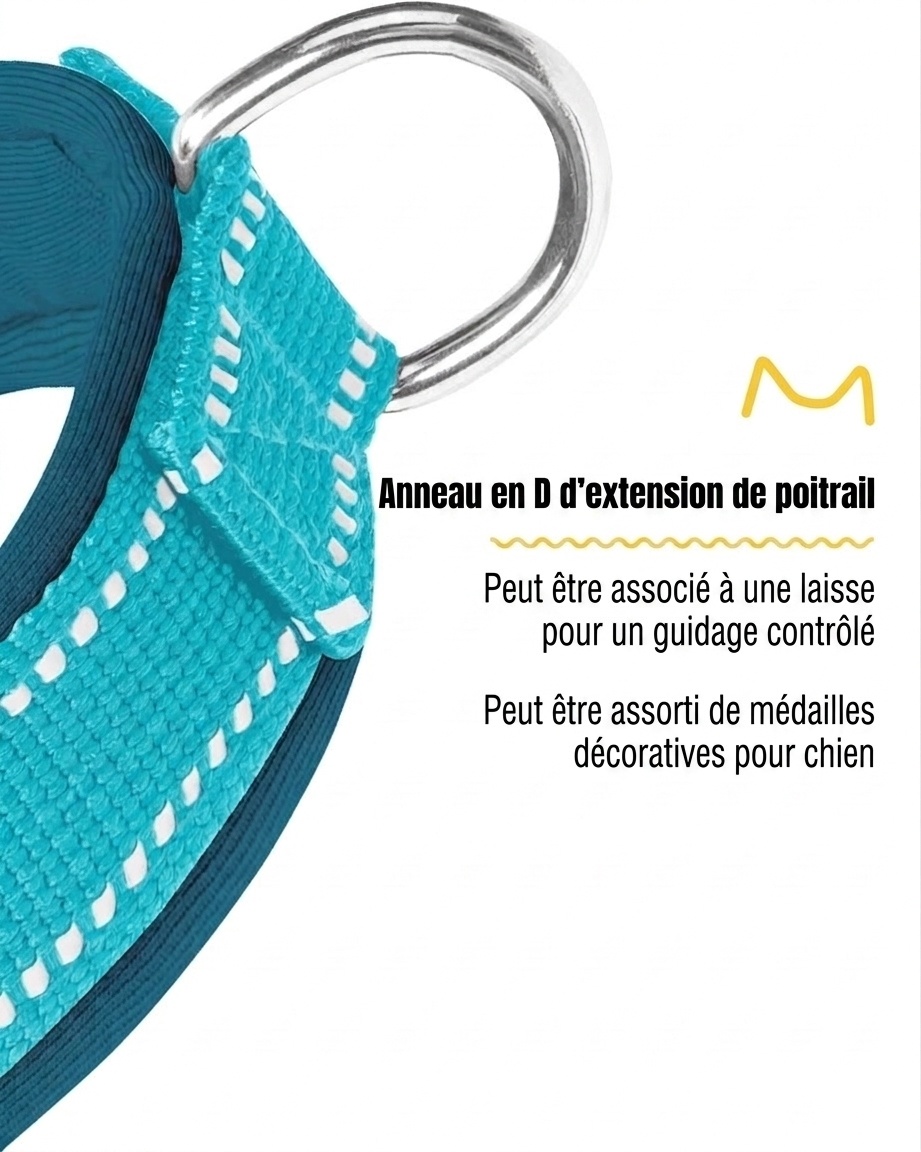 T-Style Anti-Pull Dog Harness - Lightweight Reflective Pet Vest
