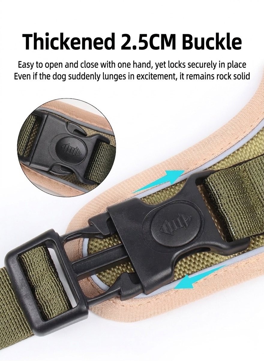No-Pull Dog Harness with Reflective Straps & Adjustable Fit