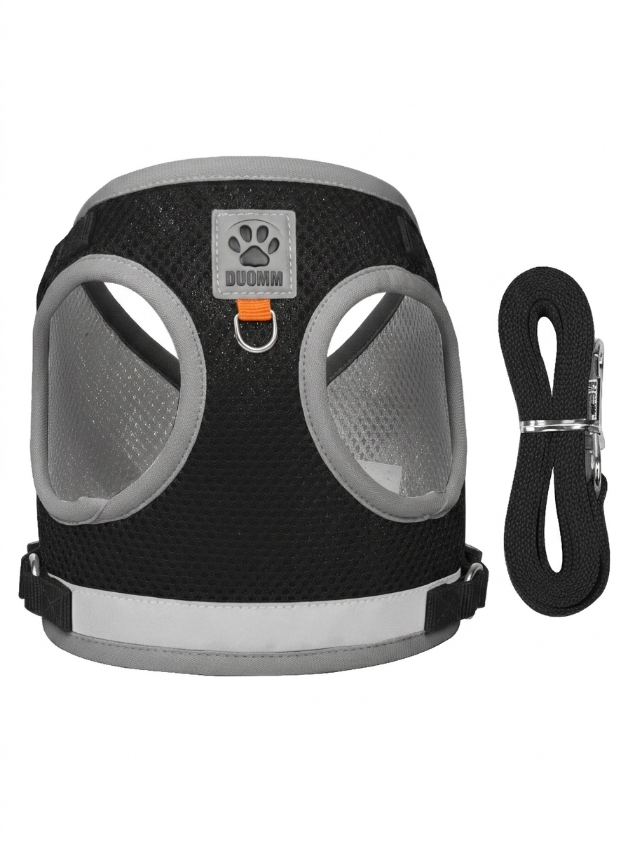 Breathable Mesh Pet Harness & Leash Set - Reflective Safety