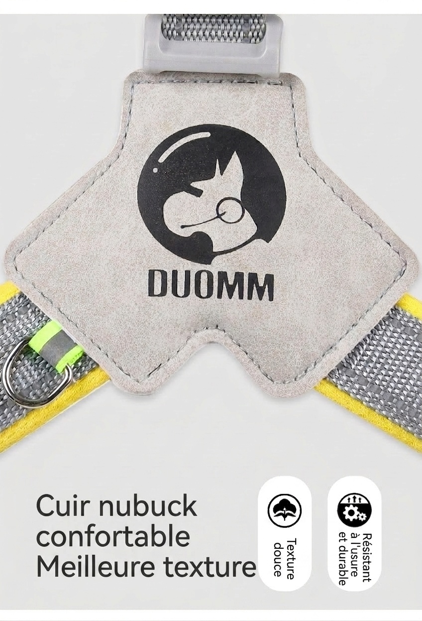 Harnais réfléchissant en forme de Y anti-traction pour chiens de petite et grande taille